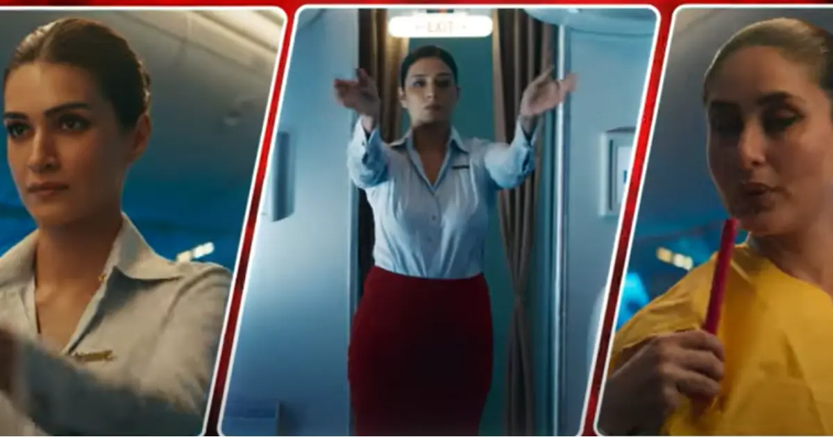 Crew teaser Kareena Kapoor, Tabu and Kriti Sanon